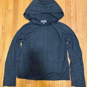 Michael Stars Wool Cashmere Blend Sweater with Hood (Grey, XS)